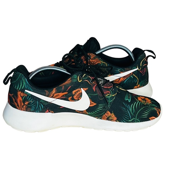 Nike Roshe Run 655206-810 Floral Total Orange Size Men’s 10 - Picture 7 of 9